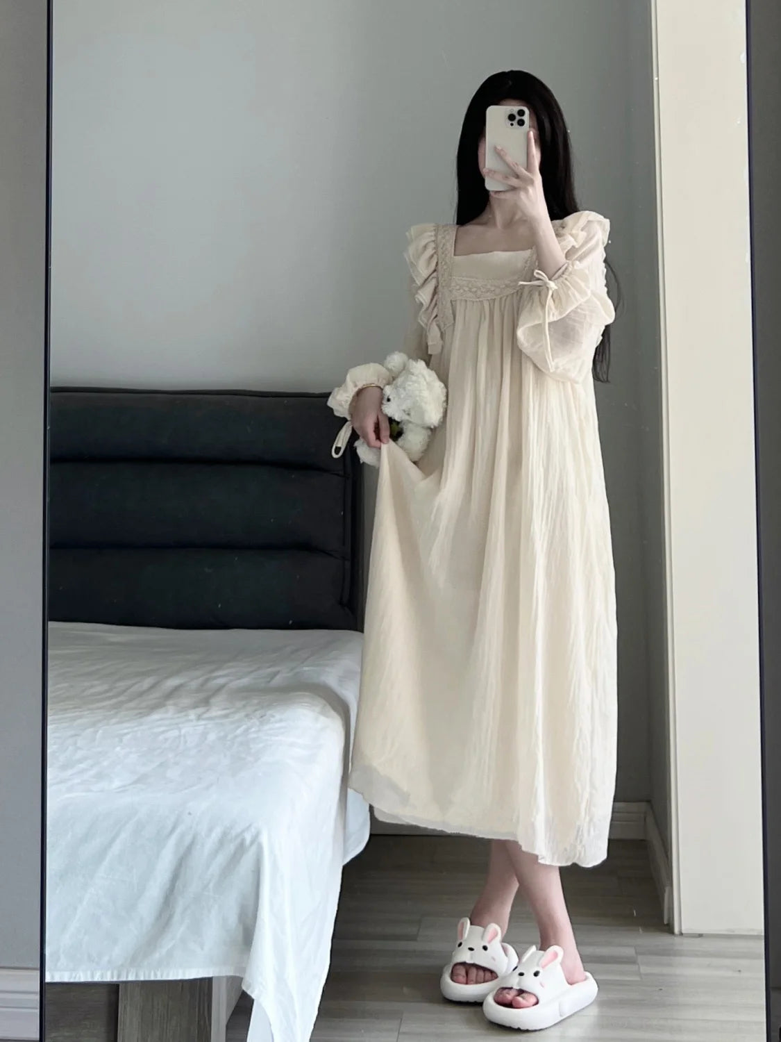 Elegant Lace Nightgown for Women