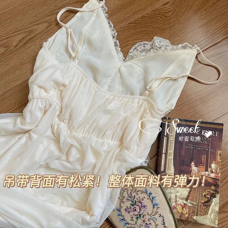 Whimsical Vintage Lace Nightgown
