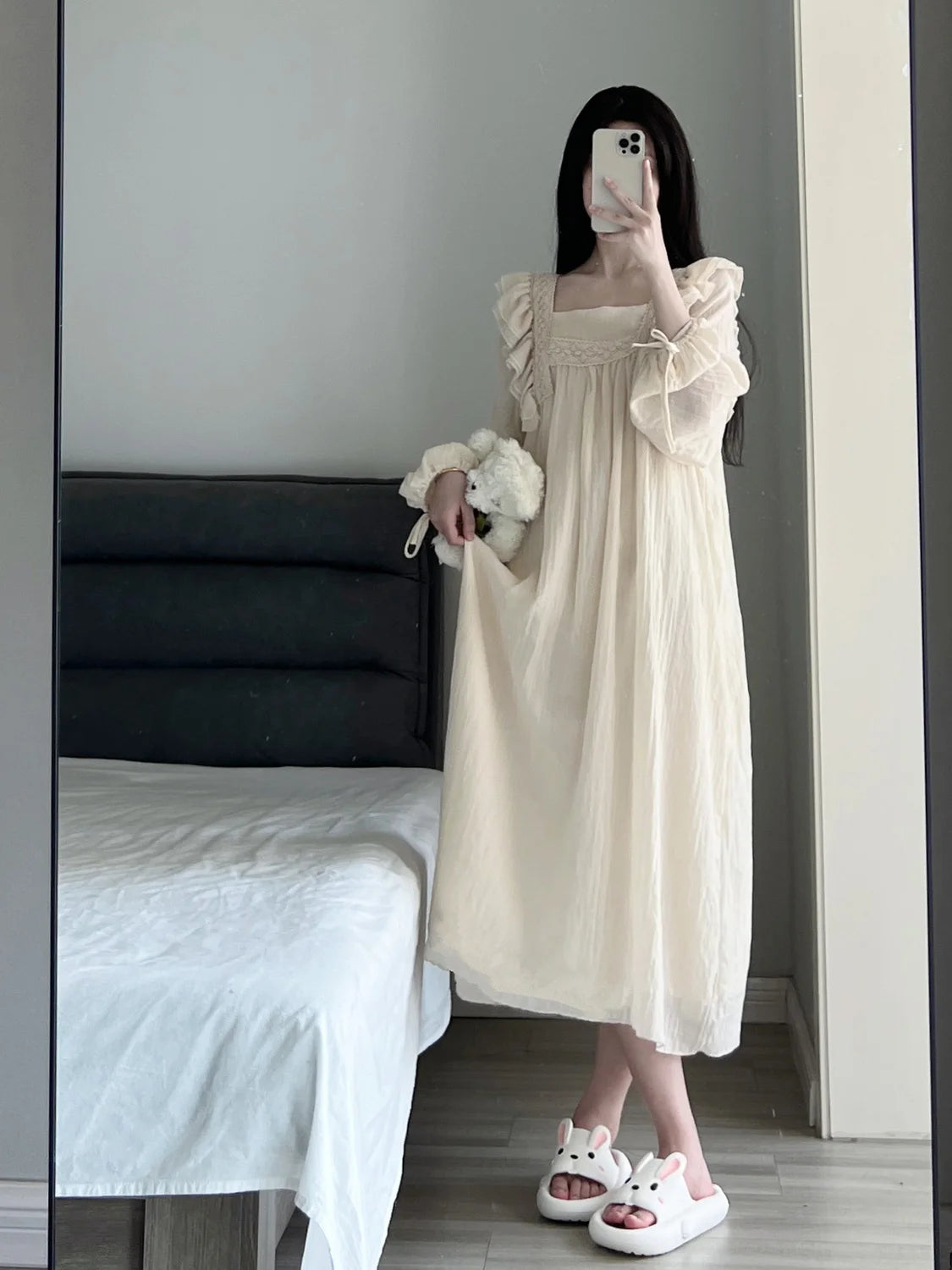 Elegant Lace Nightgown for Women