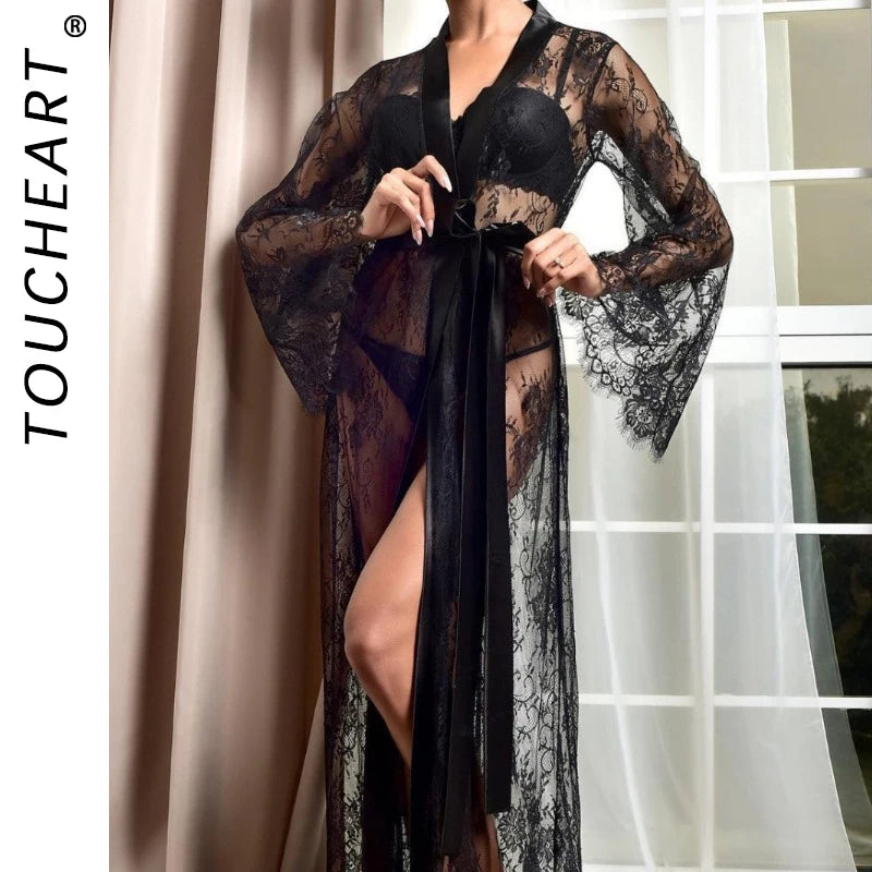 Toucheart Women's Sheer Lace Elegance