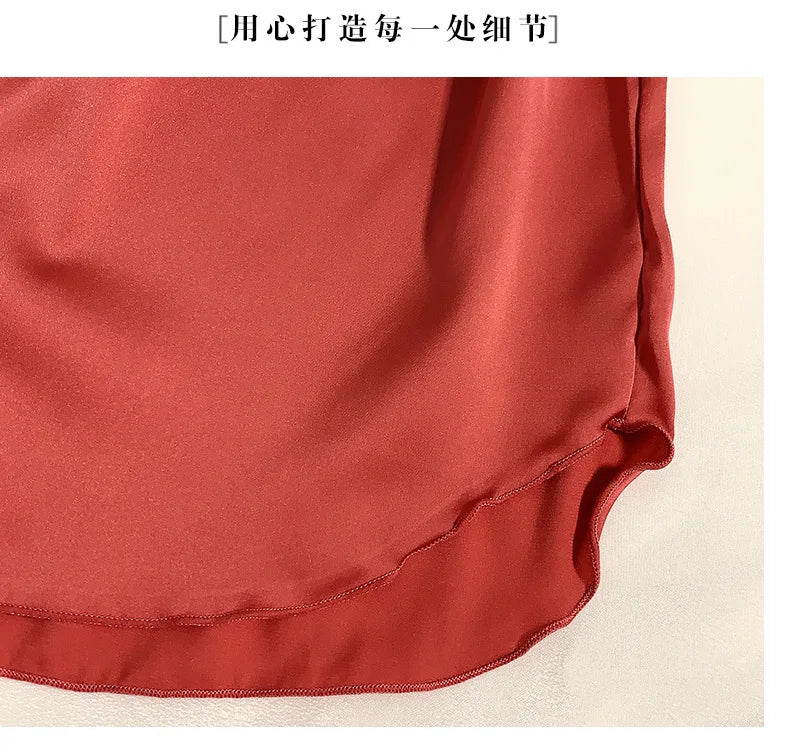 Women's Summer Ice Silk Pajama Shorts – Satin Sleepwear Bottoms